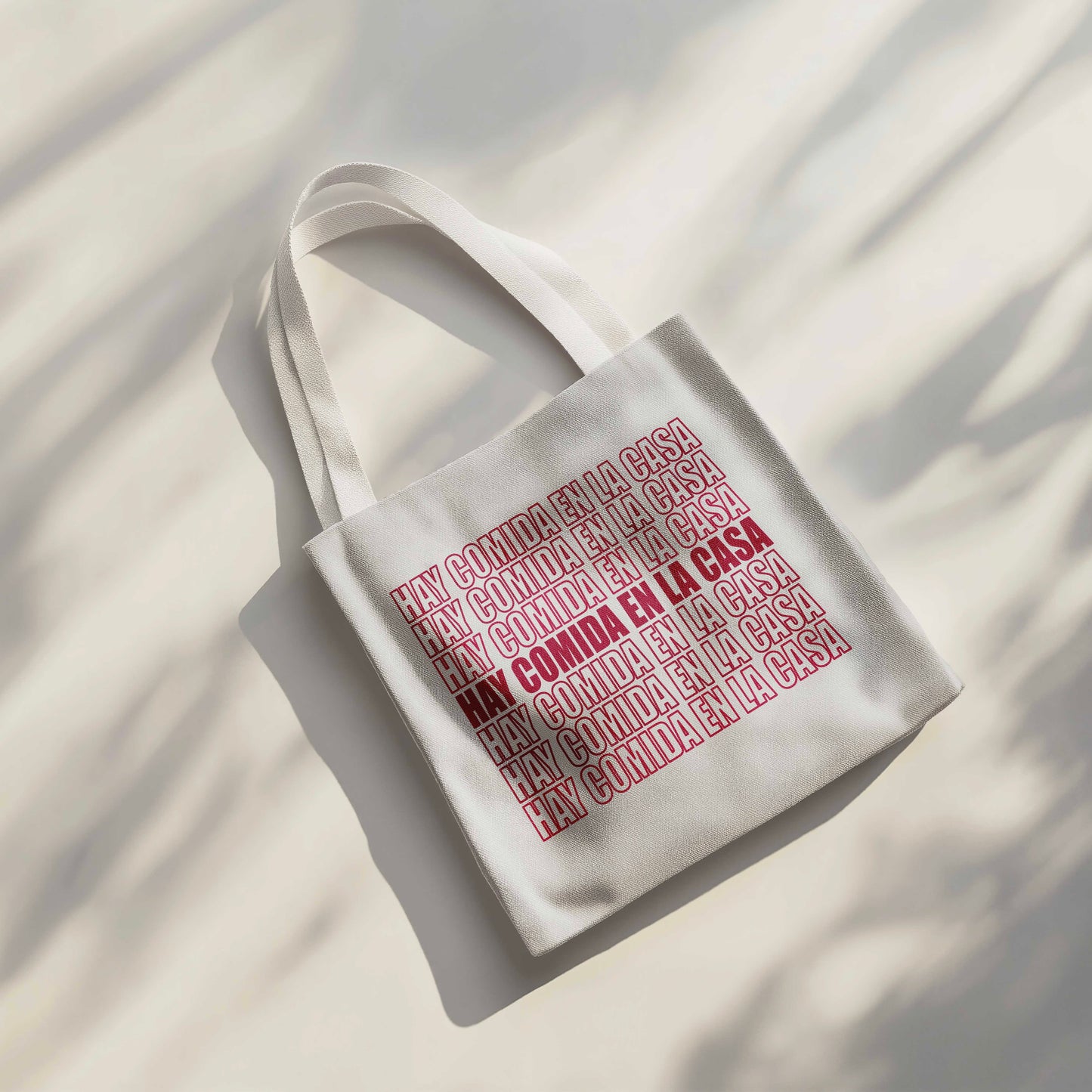 Hay Comida En La Casa Tote Bag - 15” x 16” (38cm x 40cm) High Quality Canvas Tote Bags
