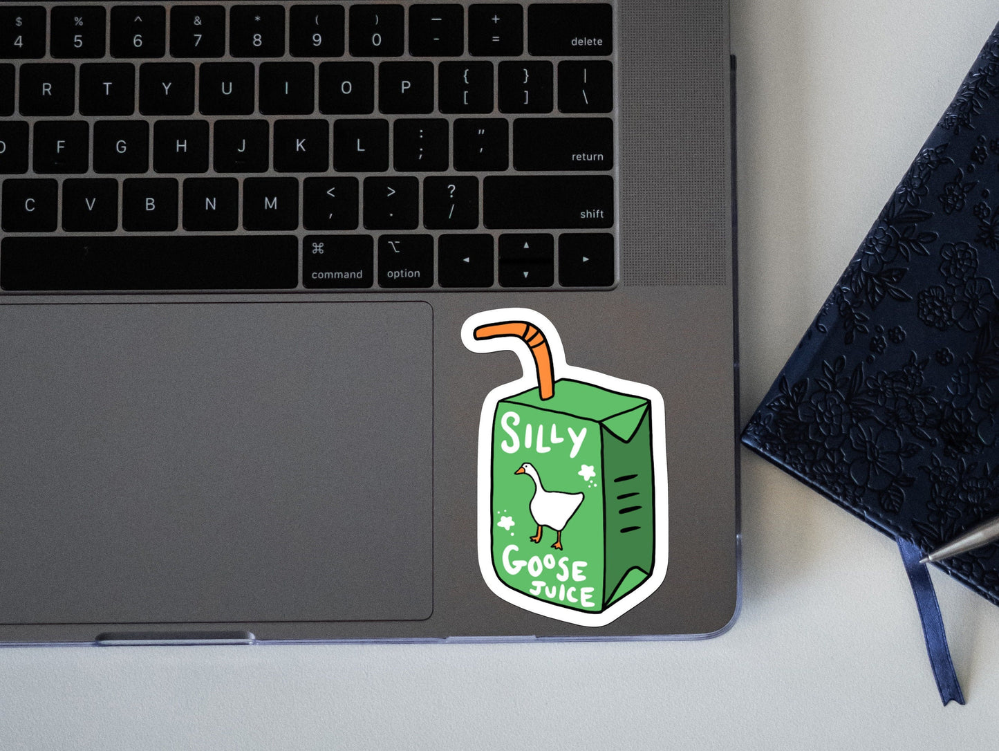 Silly goose sticker | silly goose juice, silly goose sticker, funny meme vinyl sticker for laptop, stanley, hardhat, skateboard, notebook