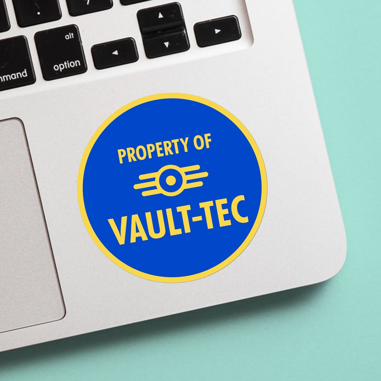 Vault-Tec Logo - Vault-Tec Industries, Vault-Dweller, Gamer Nerd, Gifts for him and her, for Water Bottle, Laptop, Cellphone Case