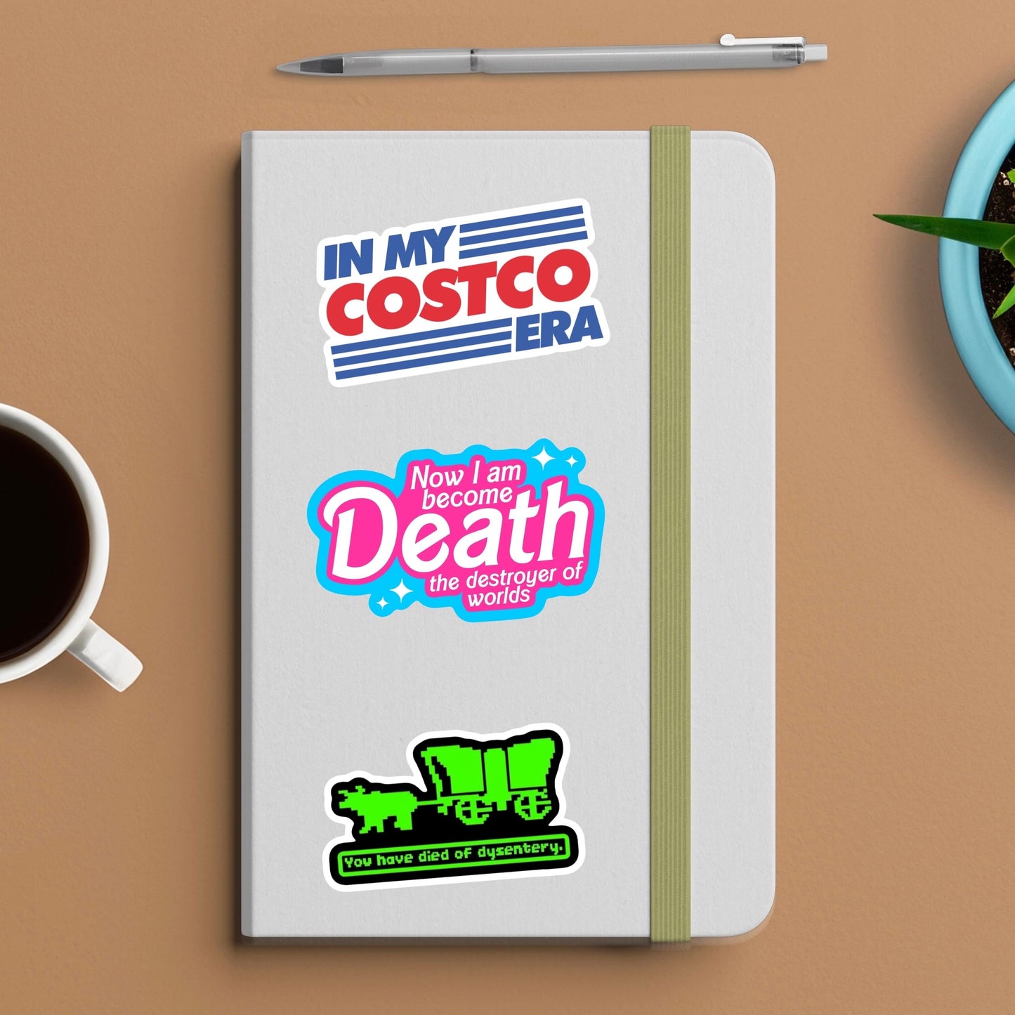 Now i am become death destroyers of worlds -  barbenheimer, laptop, vinyl, weatherproof, meme sticker, nostalgia, funny, unique gift.