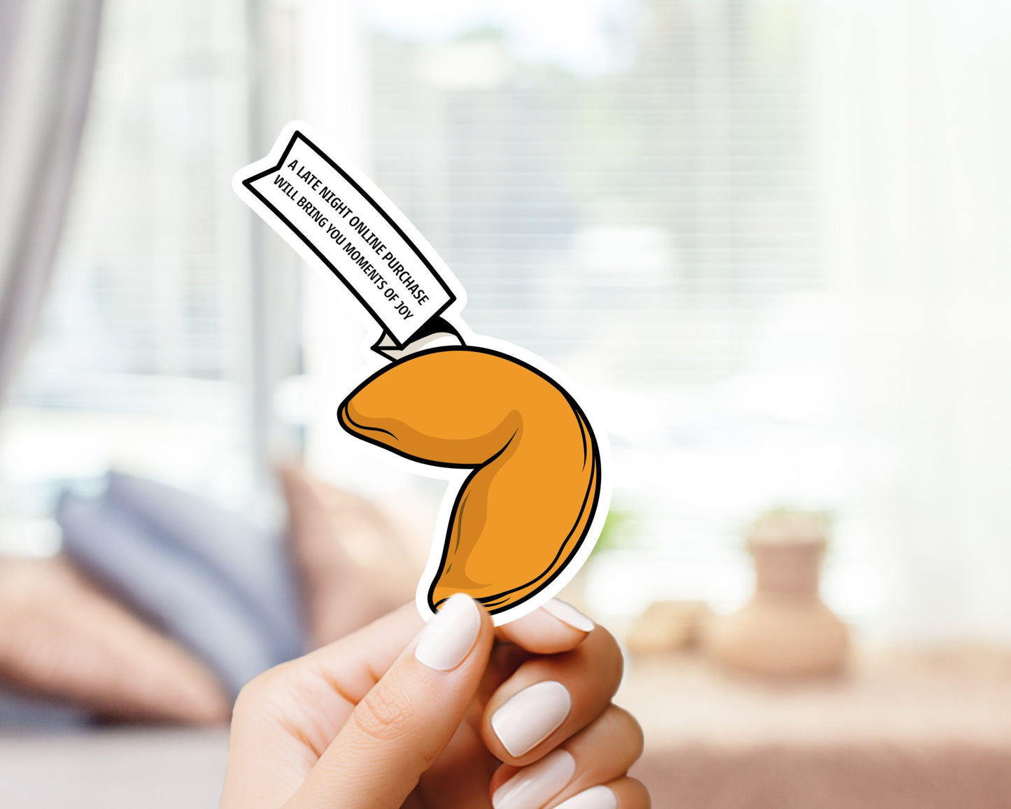 Latenight Online Purchase Will Bring You Moments of Joy Sticker - Meme Sticker, Food stickers, Funny Sticker, For Laptop, Water Bottle