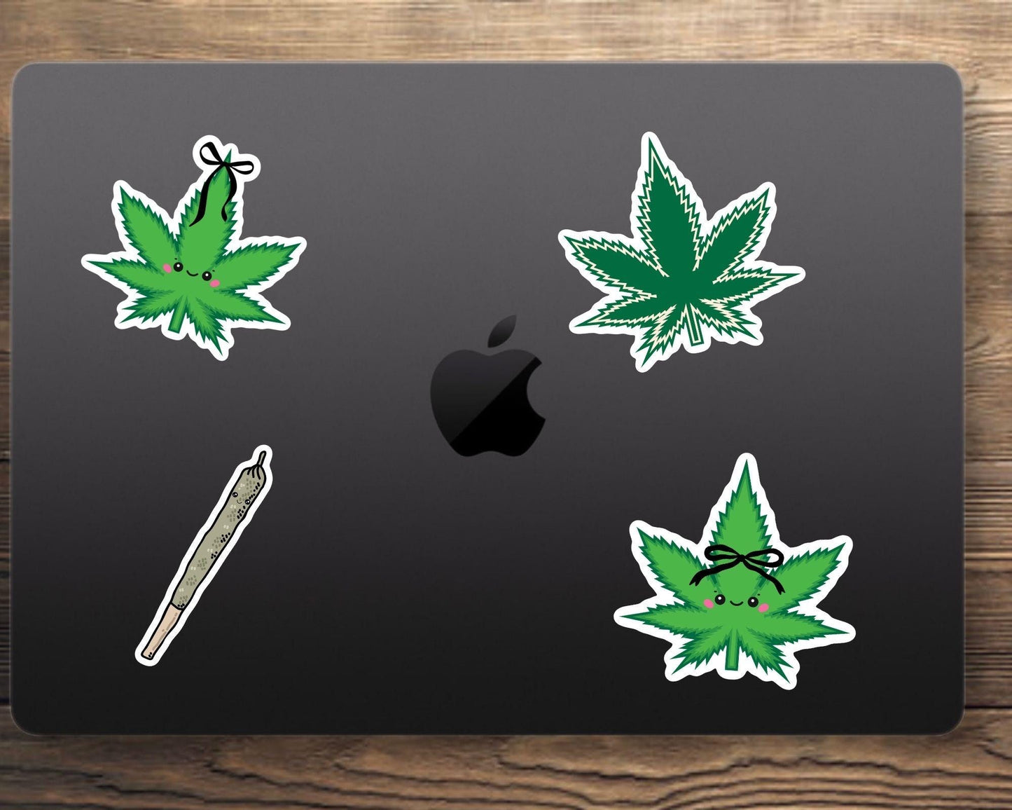 Cute Marijuana Leaf Weed Sticker - Marijuana, Weed, Pothead, Funny Sticker, Gift for Him and Her, Cute, Minimalist, 420 Friendly, Funny