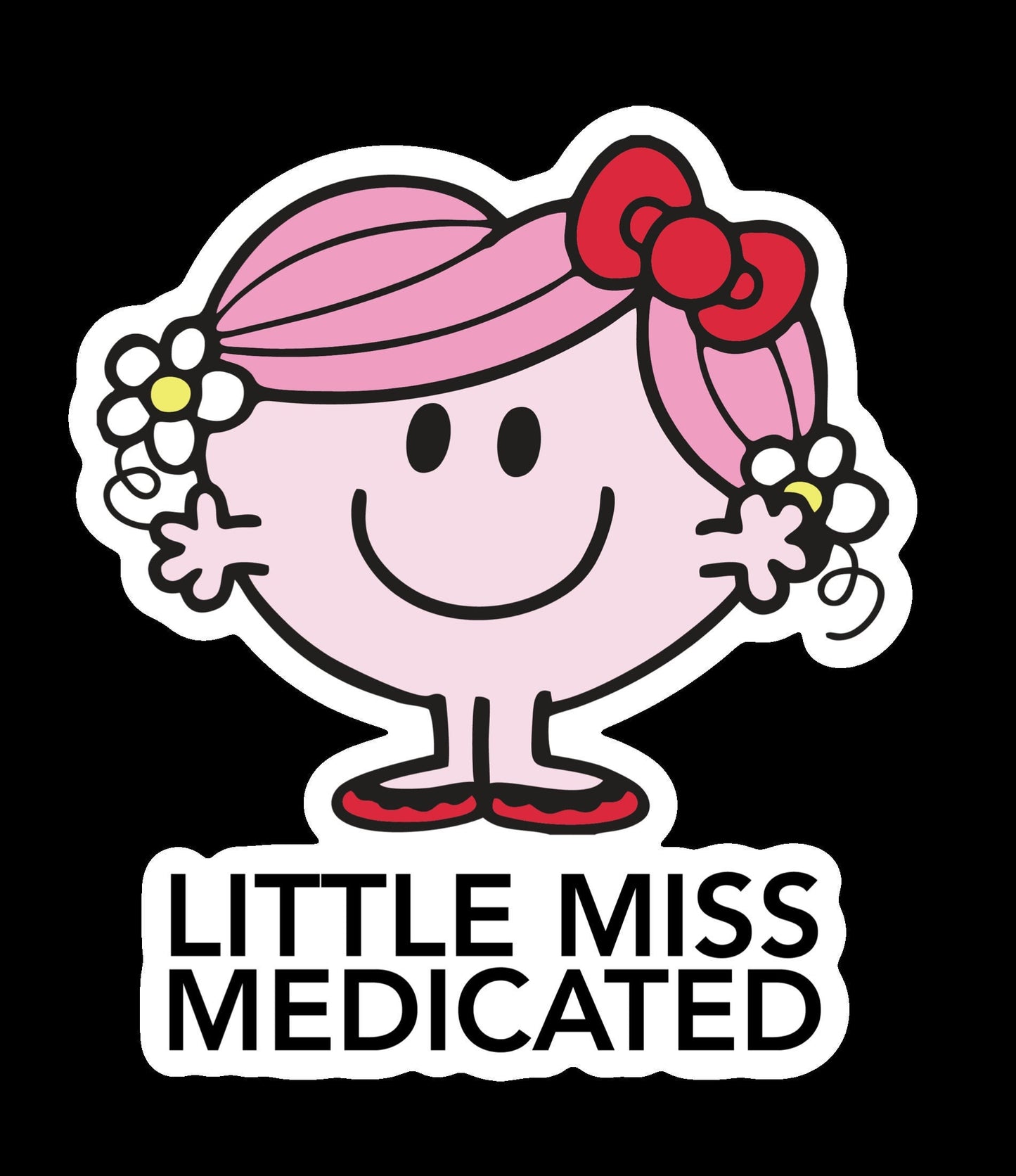 Little miss mental health sticker, funny stickers, vinyl stickers, laptop sticker, weatherproof, gift ideas, mental heath awareness