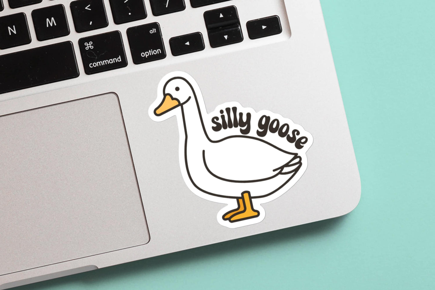 Silly goose sticker | silly goose, silly goose sticker, funny meme vinyl sticker for laptop, stanley, hardhat, skateboard, notebook