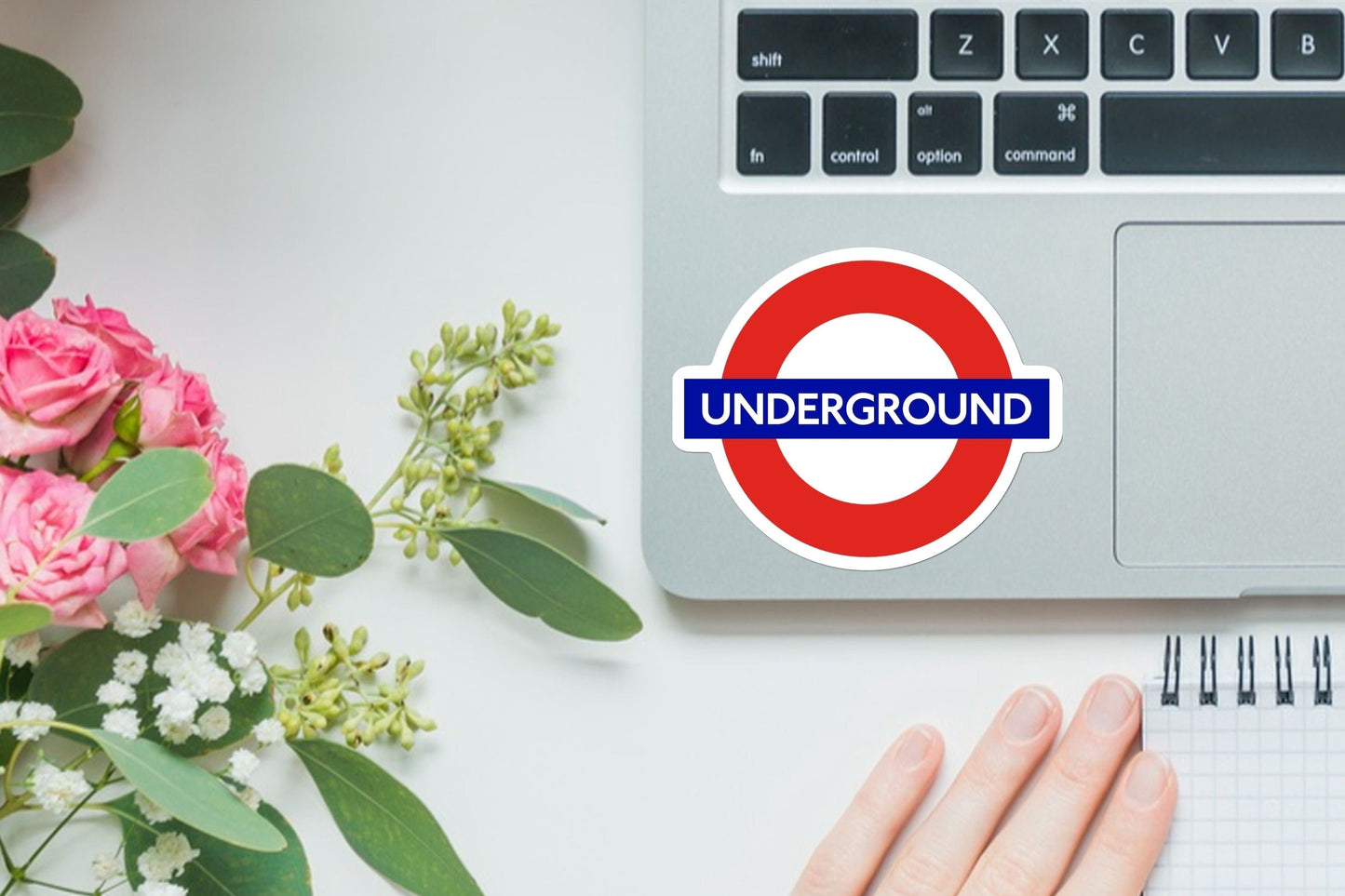 London Underground Sign Sticker - Famous Signs, Vinyl Sticker, For Laptop, Water Bottle, Gift for him and her