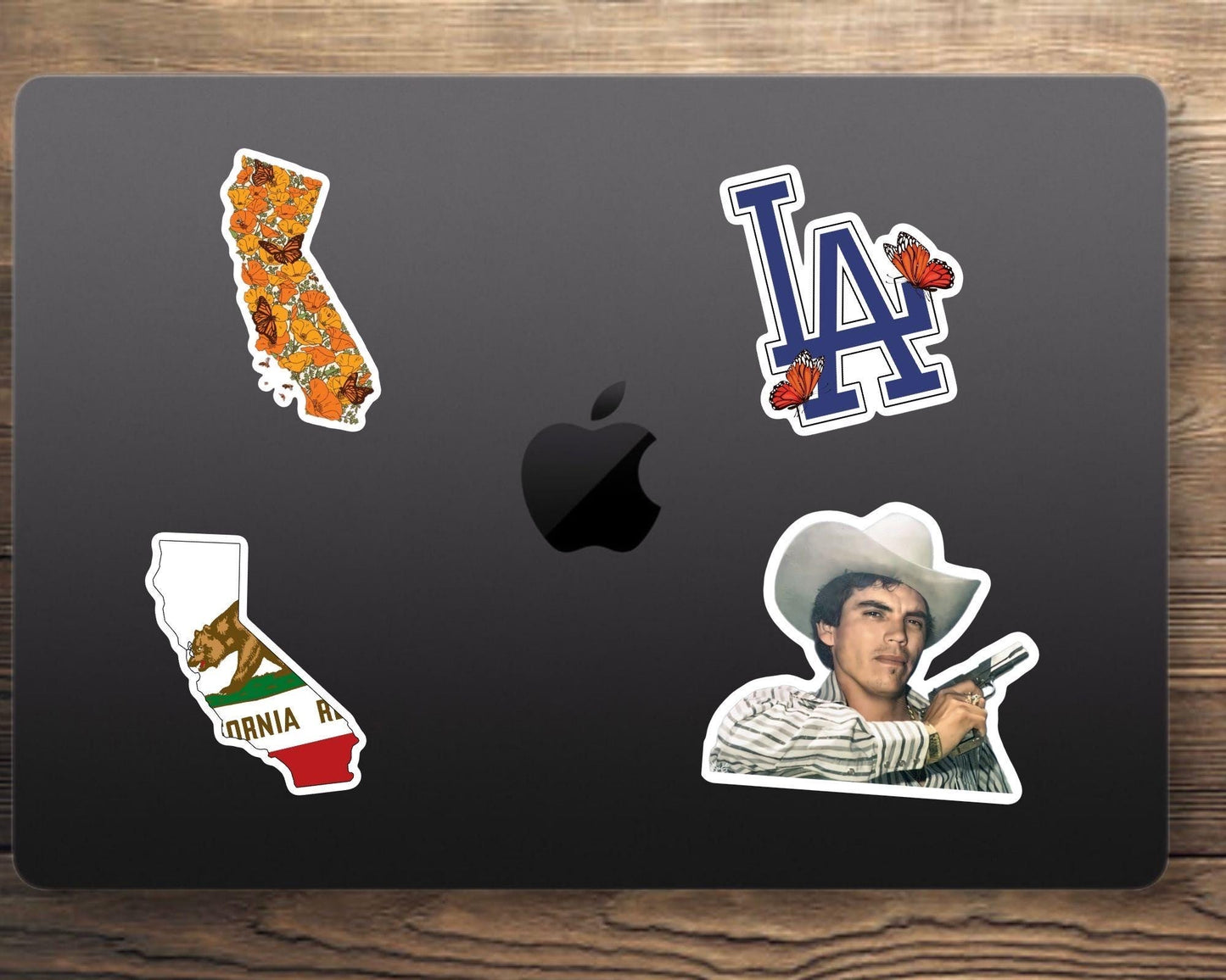 California Flag Grizzly Bear California Sticker - California, SO CAL, Los Angeles, Vinyl Sticker, Cute, Floral, Gift for him her