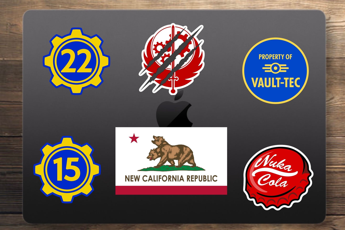 Vault-Tec Vault 22 Logo - Vault-Tec Industries, Vault-Dweller, Gamer Nerd, Gifts for him and her, for Water Bottle, Laptop, Cellphone Case