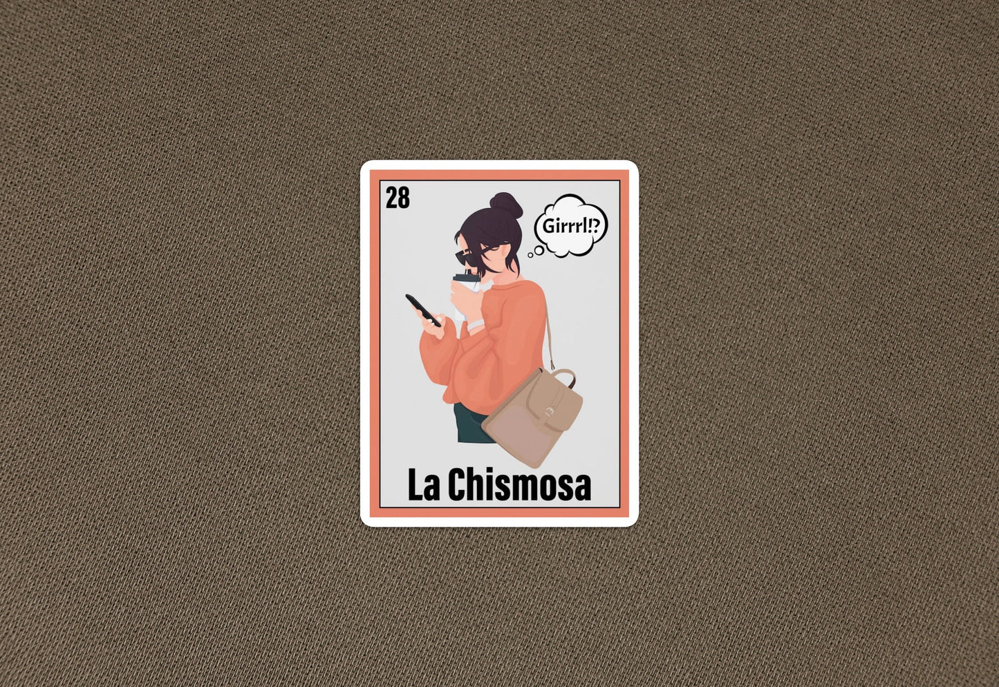 La chismosa bingo card sticker | latina | latinx | mexican bingo | mexican culture | gift idea | gift for her | chismosa | gossip