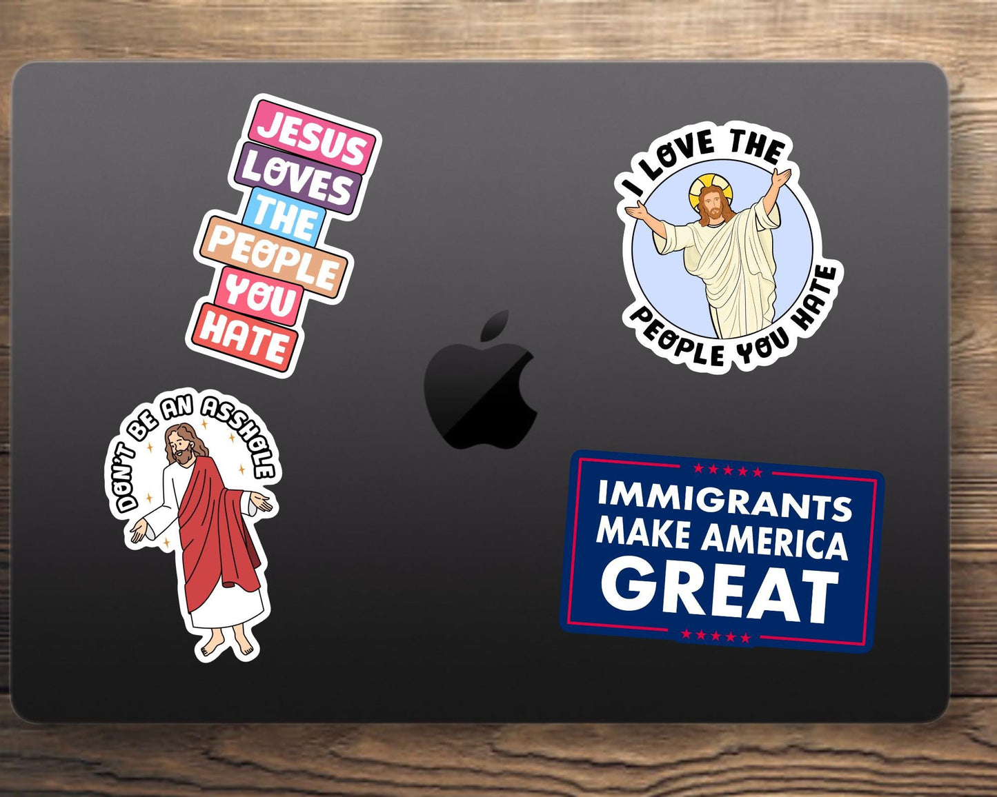 Jesus Says “Don’t Be An A**hole” Vinyl Sticker - Vinyl Waterproof Sticker for laptop, water bottle, gift for him and her, funny, viral