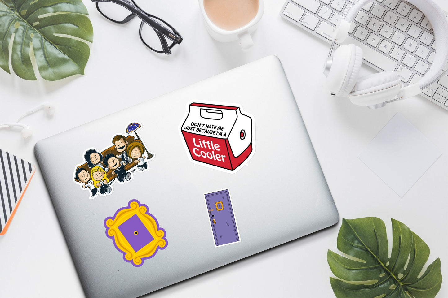 Little cooler sticker | don’t hate me just because i’m a little cooler, meme, funny, vinyl sticker for laptop, water bottle, phone case