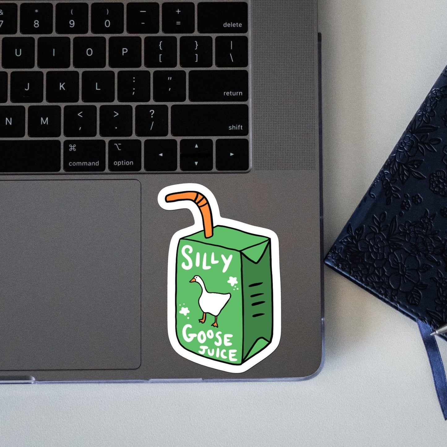 Silly goose sticker | silly goose juice, silly goose sticker, funny meme vinyl sticker for laptop, stanley, hardhat, skateboard, notebook