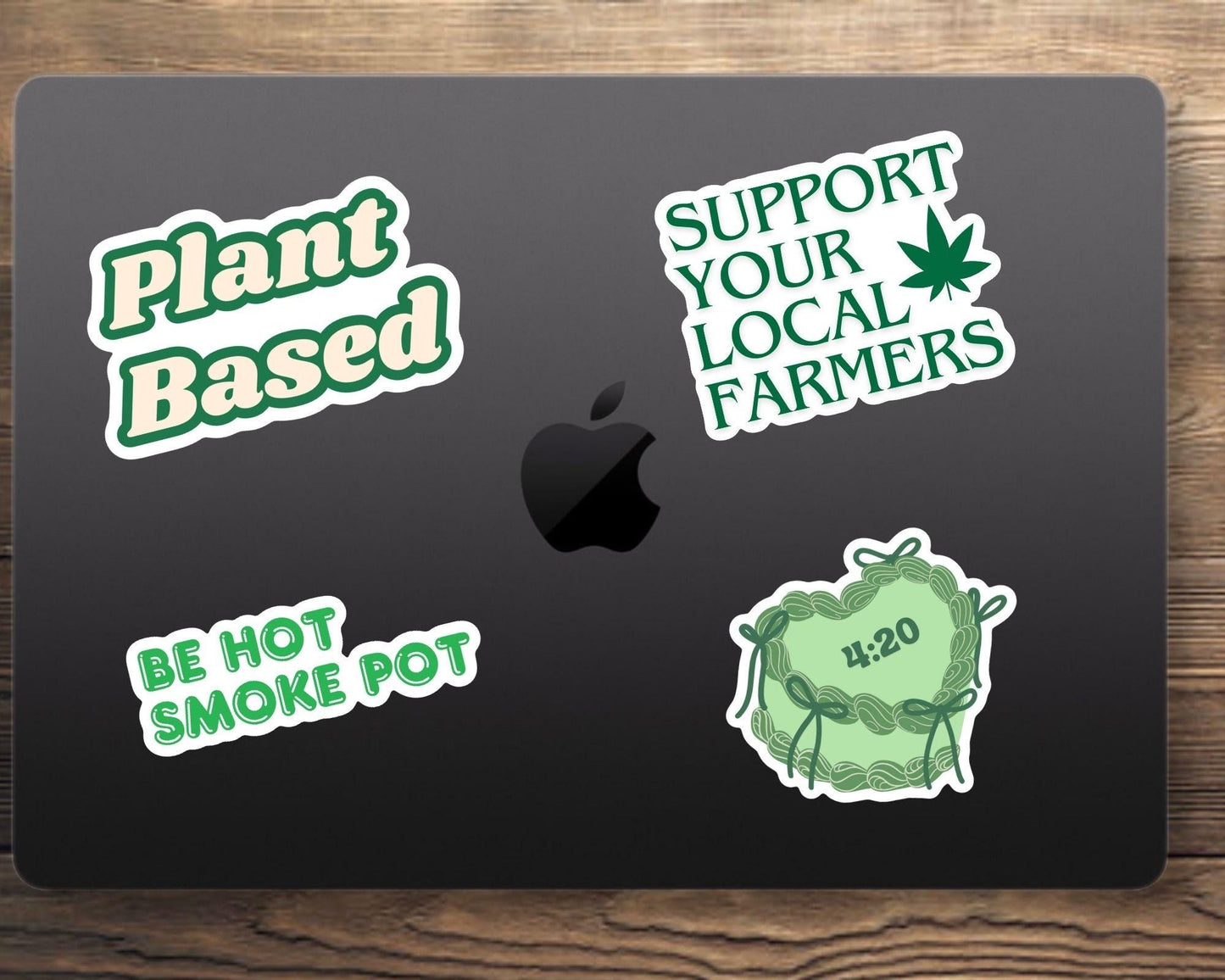 Plant Based Weed Support Sticker - Marijuana, Weed, Pothead, Funny Sticker, Gift for Him and Her, Cute, Minimalist, 420 Friendly, Funny