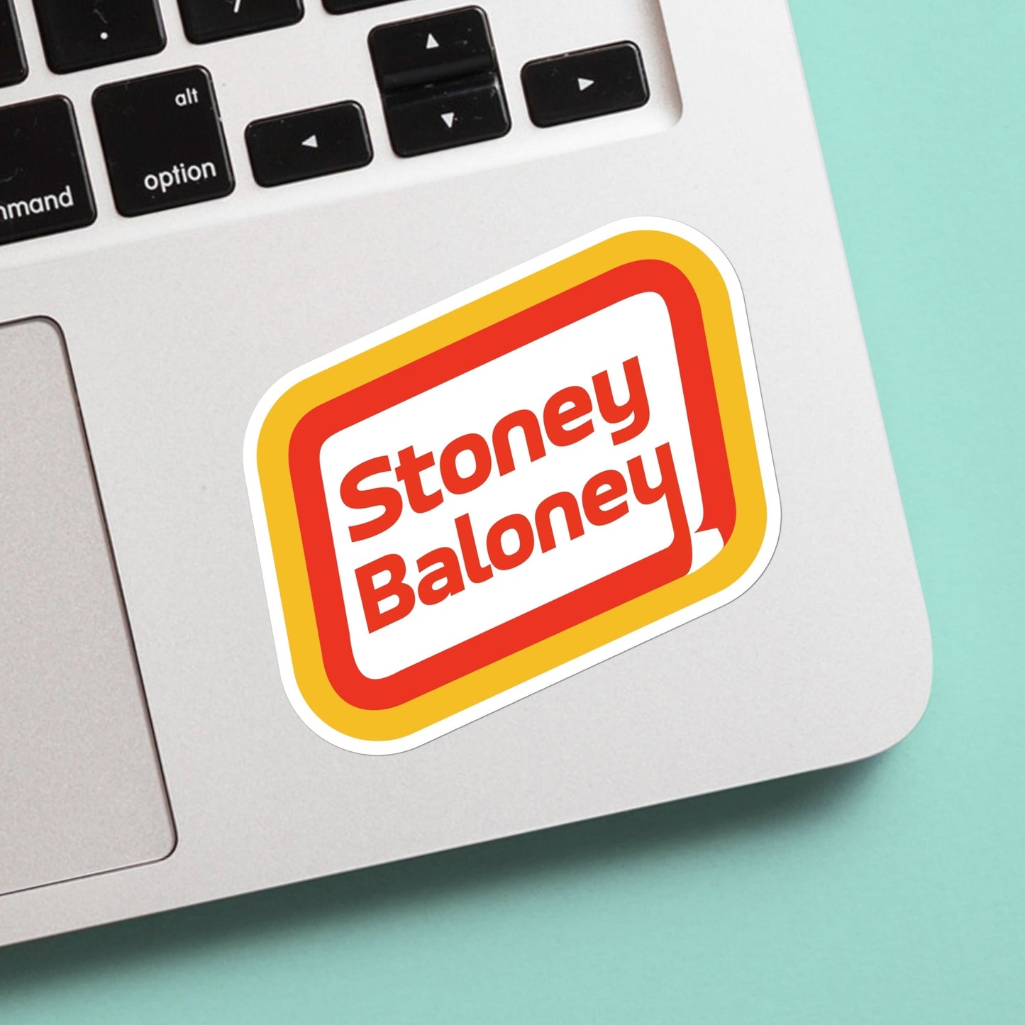 Stoney baloney stoner sticker - funny play on the famous hotdog, vinyl sticker, weatherproof, stoner, high times, decal for laptop, stanley