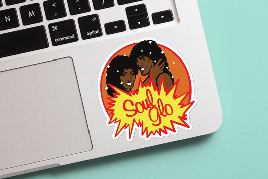 Soul Glo Sticker Soul Glo Commercial Sticker - Funny Stickers, Vinyl Decal, Gift for him and Her, Queens NY