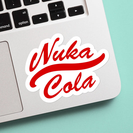 Nuka Cola Sticker - For Gamers, Gifts for him and her, for Laptop, Water Bottle, Skateboard, CellPhone, Vault Dwellers, Wasteland