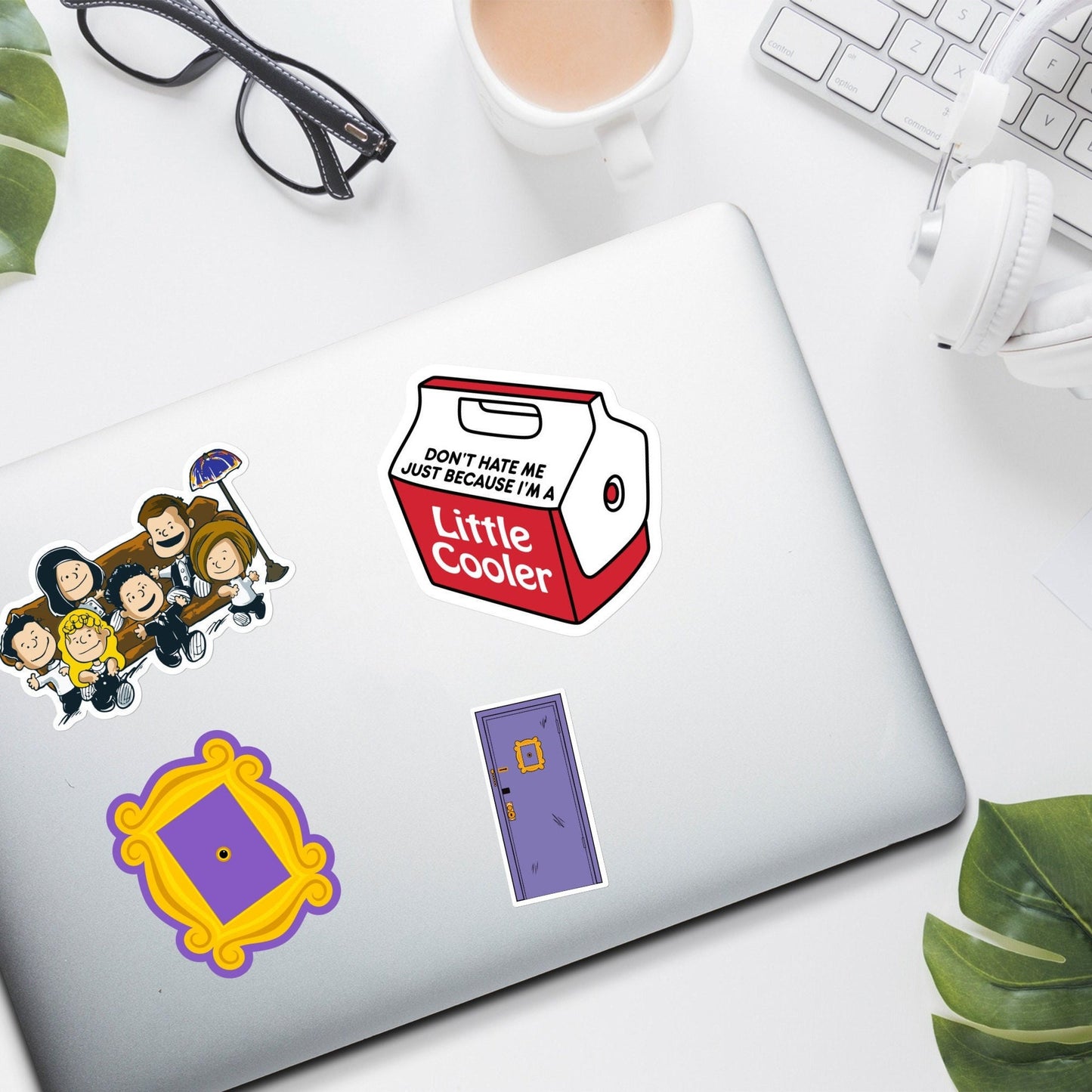 Little cooler sticker | don’t hate me just because i’m a little cooler, meme, funny, vinyl sticker for laptop, water bottle, phone case