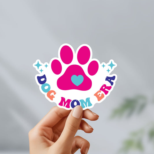 In my mom dog era sticker- funny, mental health decal for laptop, water bottle, hydroflask, gift for him and her, mom, mama bear, dog mom