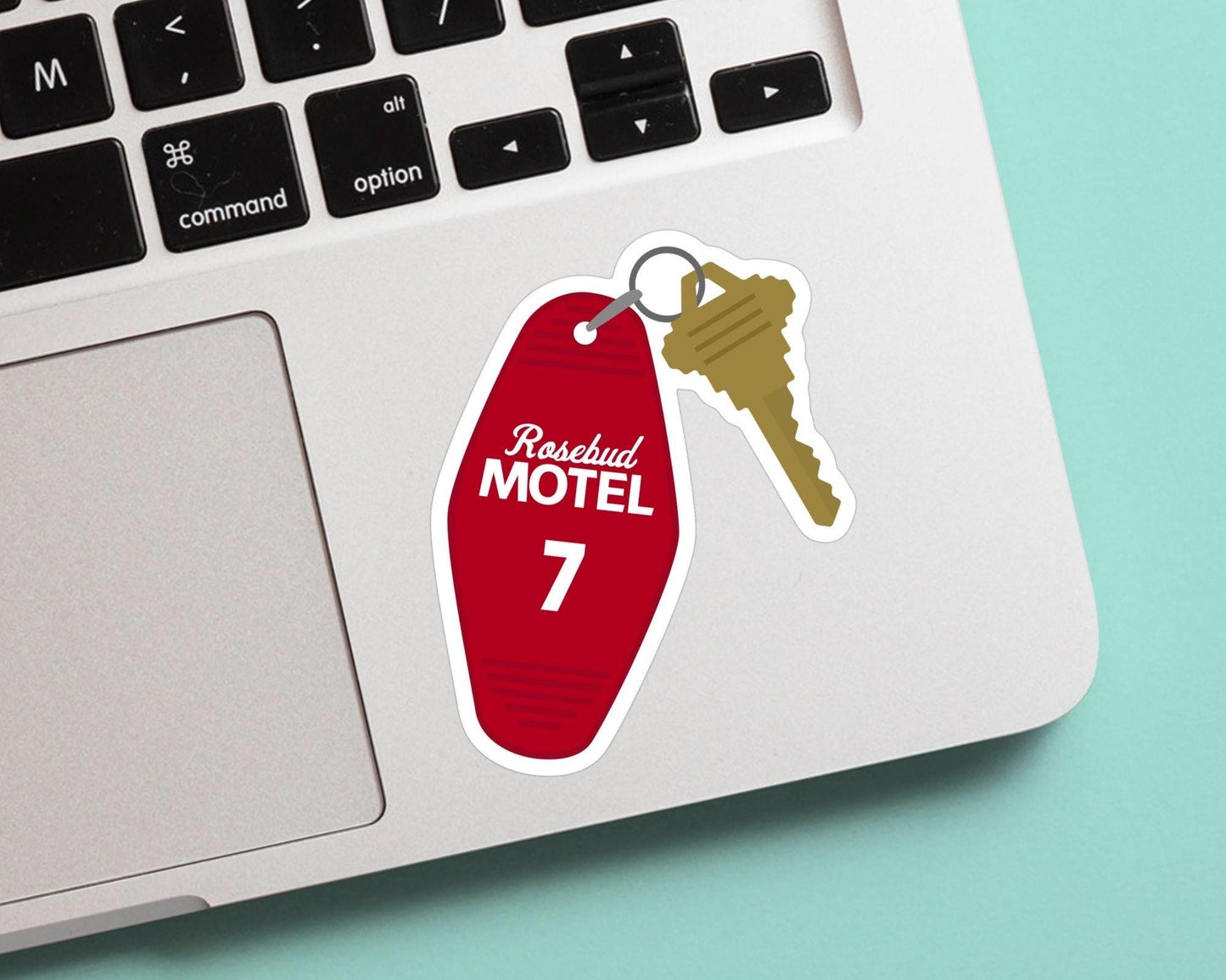 Rosebud Motel Key Sticker - Funny, Schitts Creek Sticker, Vinyl Decal, Fot Water Bottle, Laptop Etc, Moira, Alexis, David, Rosebud Motel