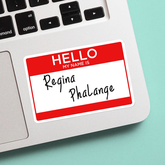Regina PhaLange sticker - phoebe buffay friends sticker, great for friends fans, water bottles, cases, gift for him and her