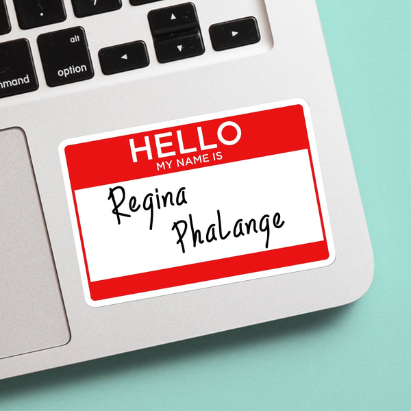 Regina PhaLange sticker - phoebe buffay friends sticker, great for friends fans, water bottles, cases, gift for him and her