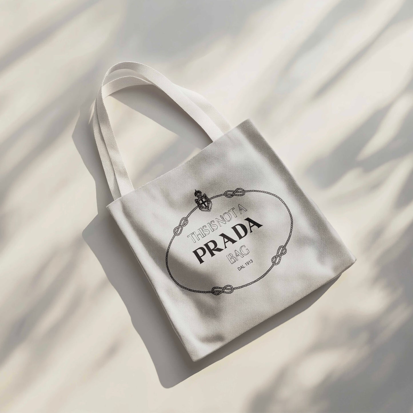 This Is Not A Pr*da Bag Tote Bag - 15” x 16” (38cm x 40cm) High Quality Canvas Tote Bags