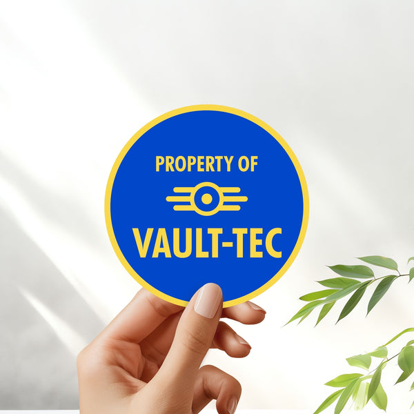 Vault-Tec Logo - Vault-Tec Industries, Vault-Dweller, Gamer Nerd, Gifts for him and her, for Water Bottle, Laptop, Cellphone Case