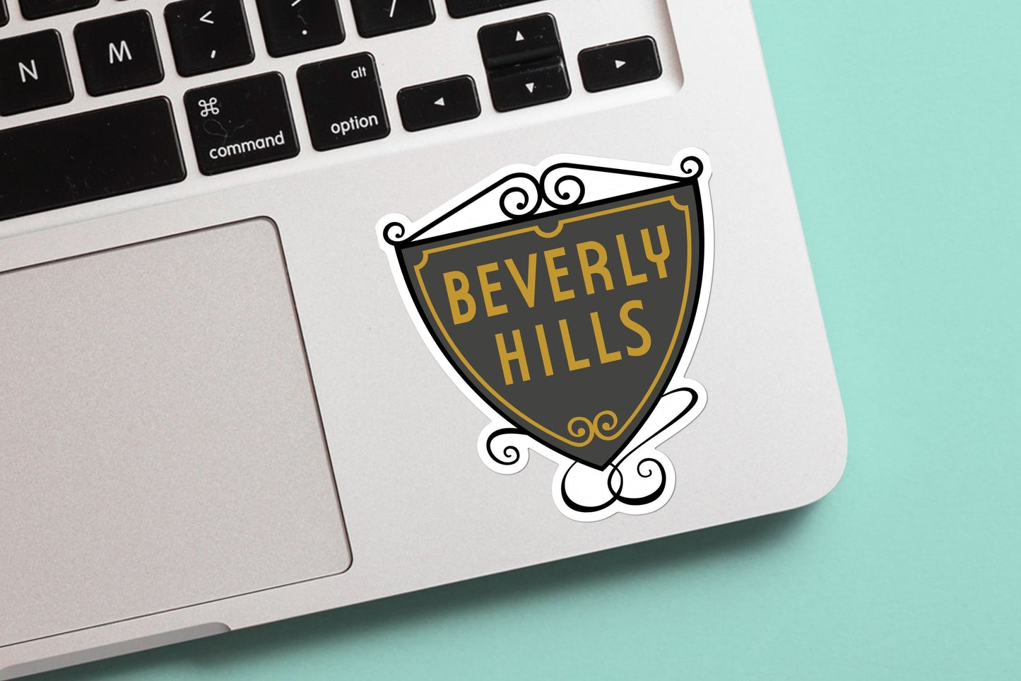 Beverly Hills Hotel Sign Sticker - Famous Signs, Vinyl Sticker, For Laptop, Water Bottle, Gift for him and her
