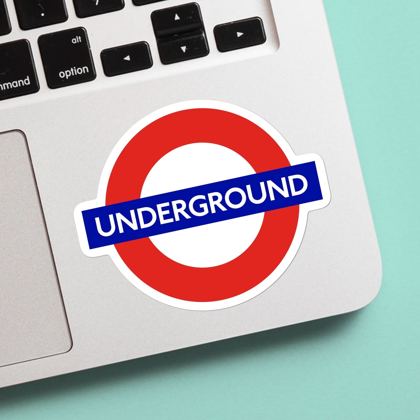London Underground Sign Sticker - Famous Signs, Vinyl Sticker, For Laptop, Water Bottle, Gift for him and her