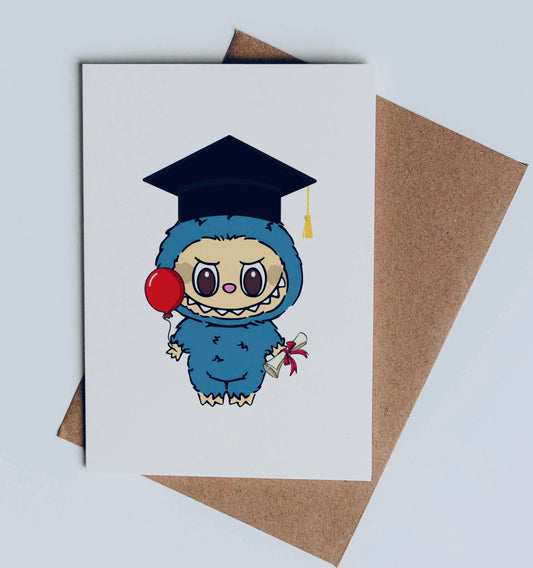 Labubu Sea Salt Coconut Graduate 2025 - Graduation Cards / Greeting Cards