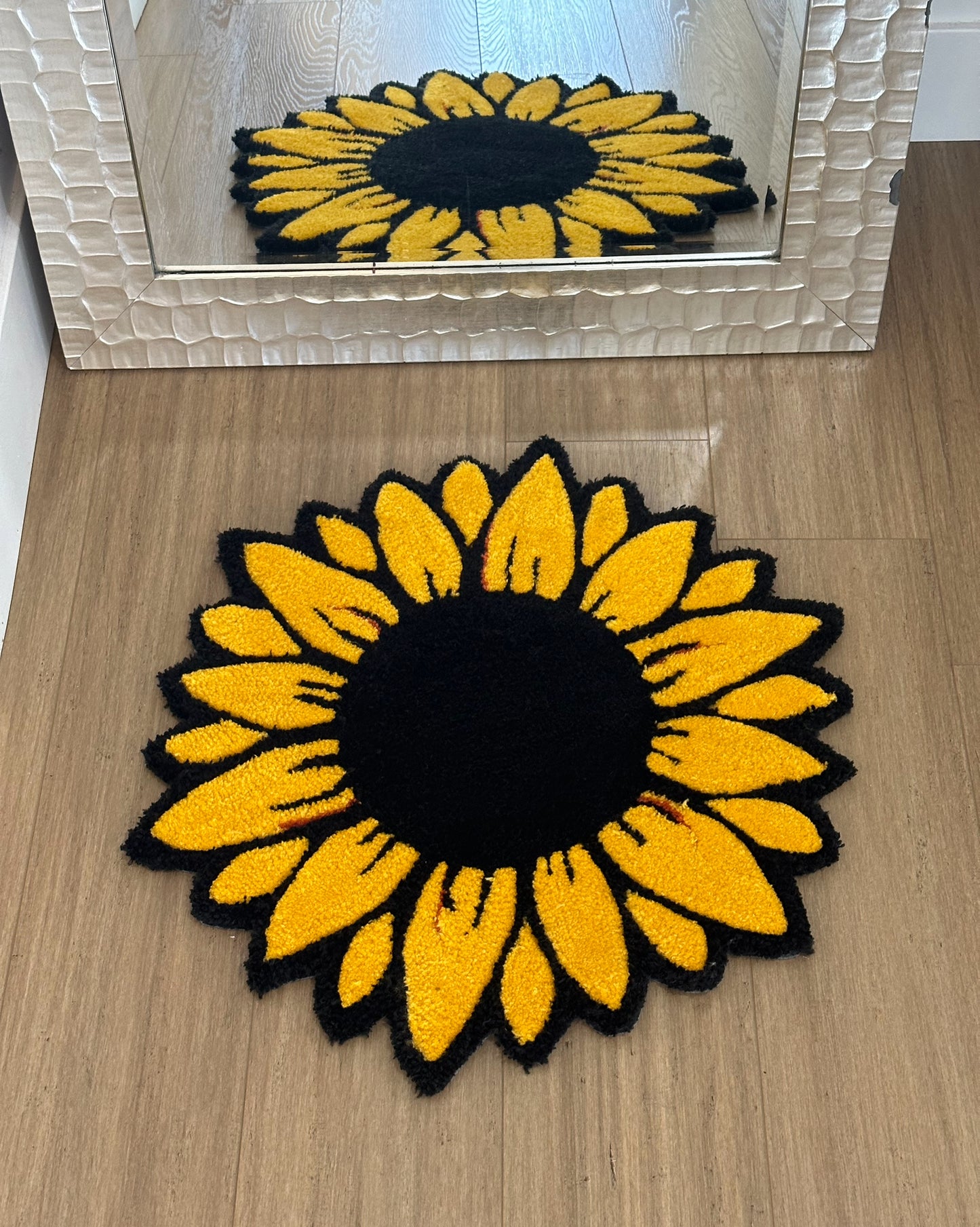 Sunflower Handmade Rug - Custom Handmade Rug And Home Decor