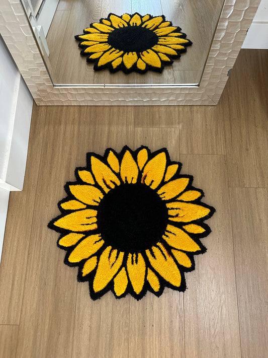 Sunflower Handmade Rug - Custom Handmade Rug And Home Decor