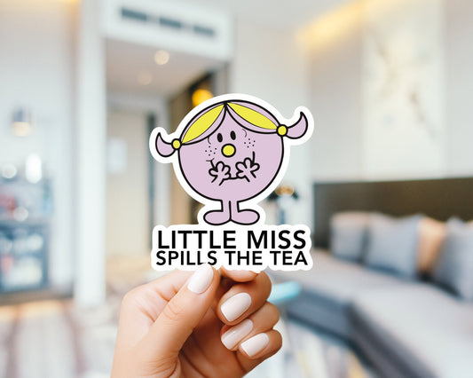 Little miss mental health sticker, funny stickers, vinyl stickers, laptop sticker, weatherproof, gift ideas, mental heath awareness