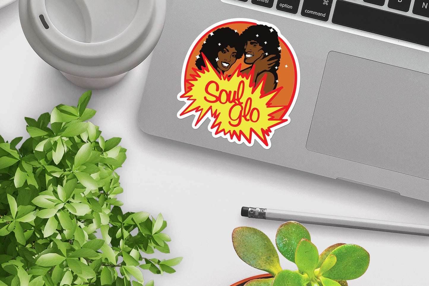 Soul Glo Sticker Soul Glo Commercial Sticker - Funny Stickers, Vinyl Decal, Gift for him and Her, Queens NY