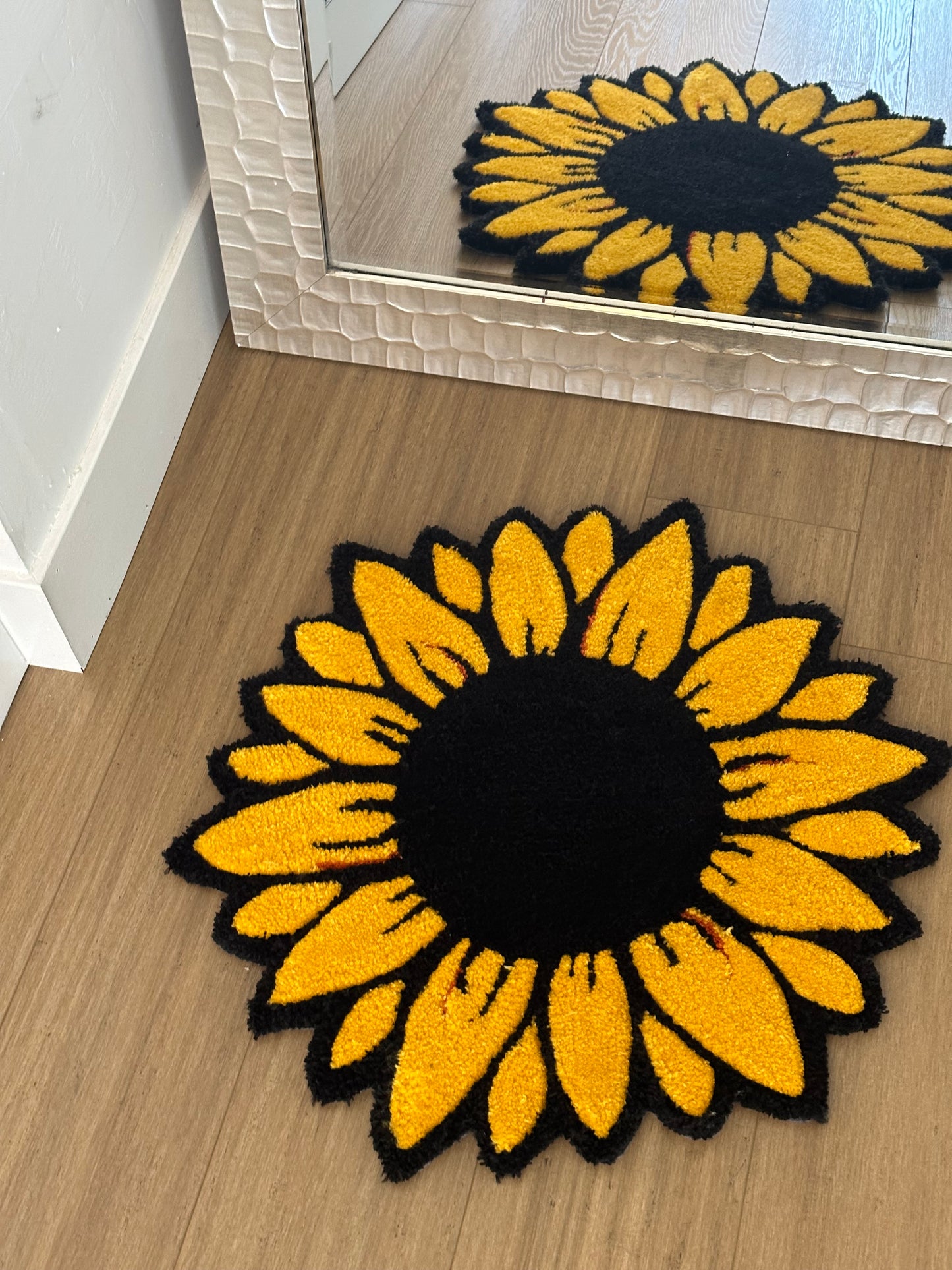 Sunflower Handmade Rug - Custom Handmade Rug And Home Decor