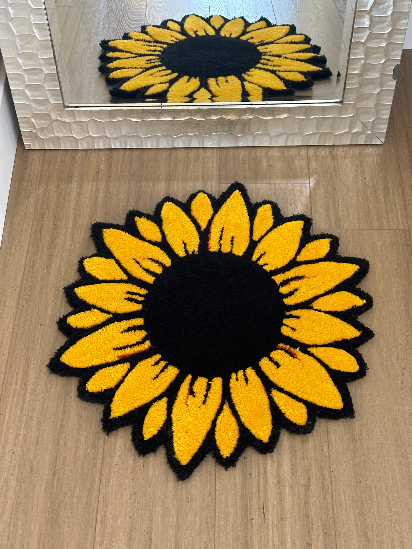 Sunflower Handmade Rug - Custom Handmade Rug And Home Decor