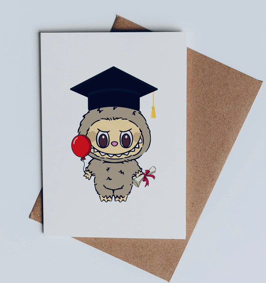 Labubu Toffee Graduate 2025 - Graduation Cards / Greeting Cards