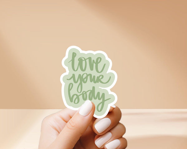 Love Yourself Sticker - Cute, Colorful, Fun Floral Stickers, Great for Water Bottles, Gifts for Him and Her, Great for journaling