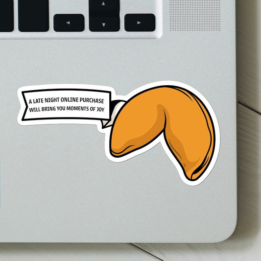Latenight Online Purchase Will Bring You Moments of Joy Sticker - Meme Sticker, Food stickers, Funny Sticker, For Laptop, Water Bottle
