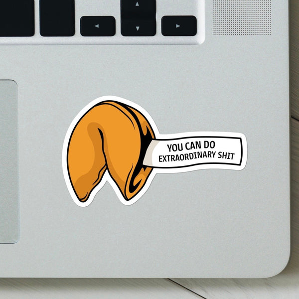 You Can Do Extraordinary Shit Sticker - Meme Sticker, Food stickers, Funny Sticker, For Laptop, Water Bottle