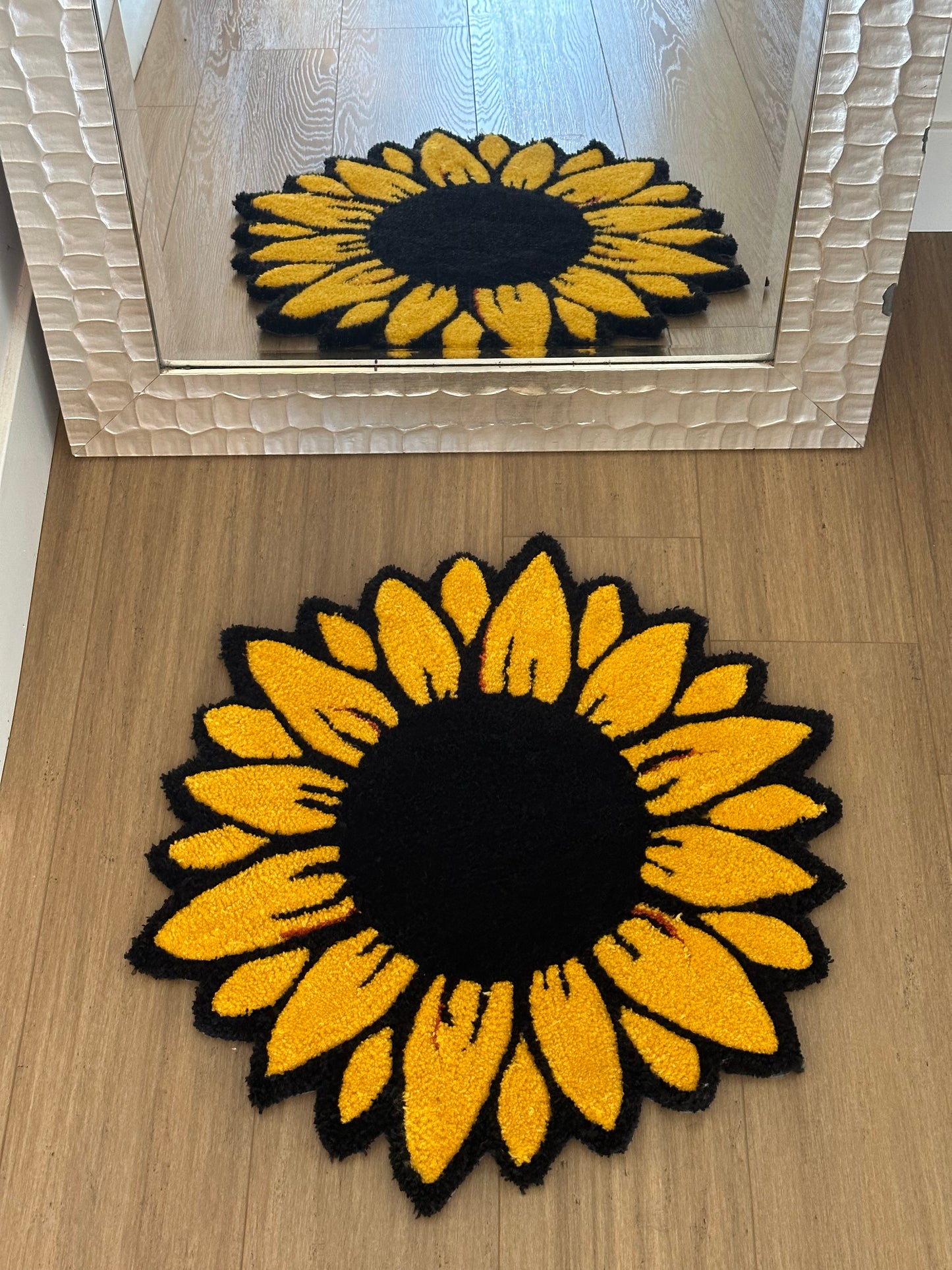 Sunflower Handmade Rug - Custom Handmade Rug And Home Decor