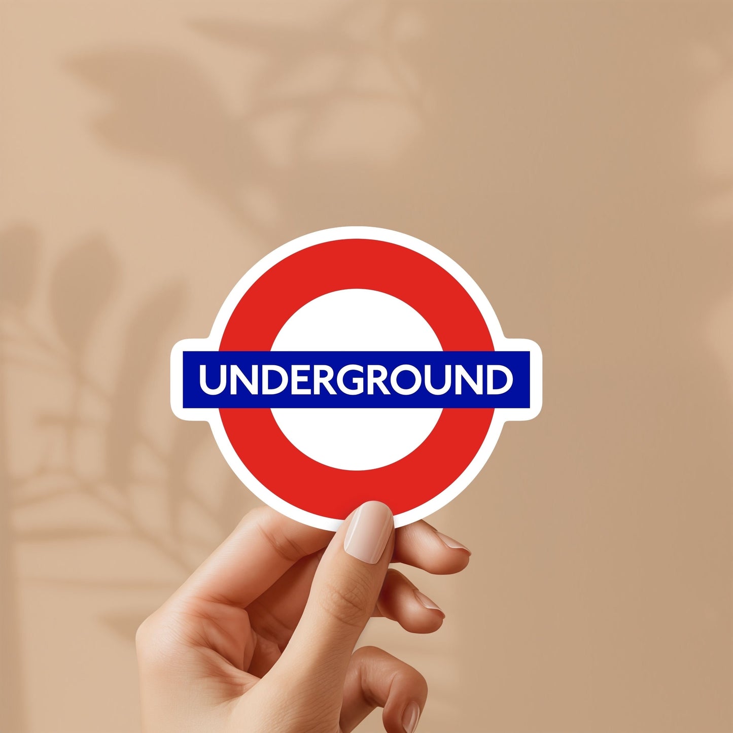 London Underground Sign Sticker - Famous Signs, Vinyl Sticker, For Laptop, Water Bottle, Gift for him and her