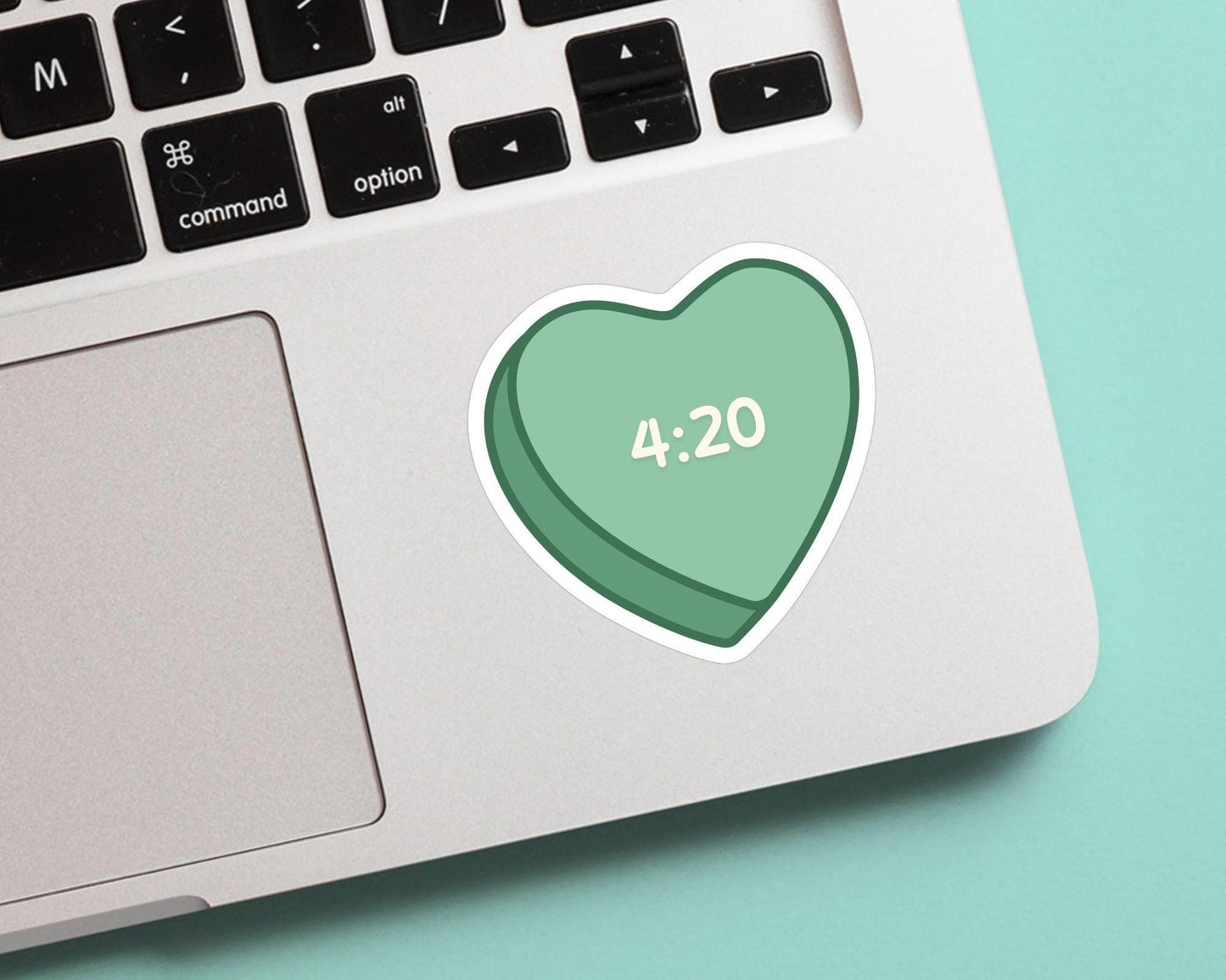 420 Valentine Candy Heart Sticker - Marijuana, Weed, Pothead, Funny Sticker, Gift for Him and Her, Cute, Minimalist, 420 Friendly, Funny