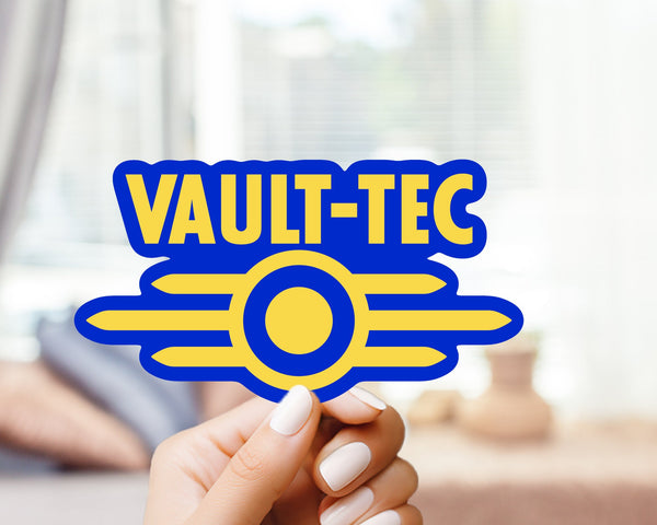 Vault-Tec Logo - Vault-Tec Industries, Vault-Dweller, Gamer Nerd, Gifts for him and her, for Water Bottle, Laptop, Cellphone Case