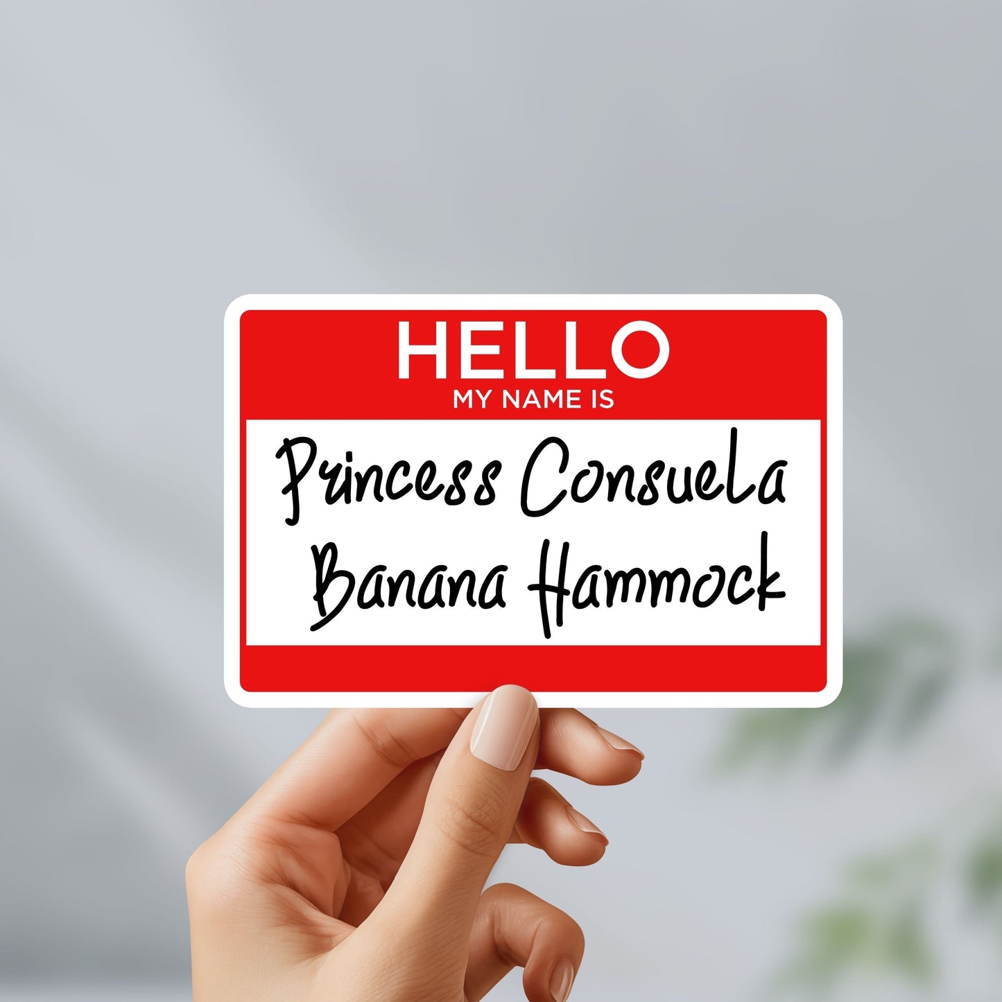 Princess consuela banana hammock sticker - phoebe buffay friends sticker, great for friends fans, water bottles, cases, gift for him and her