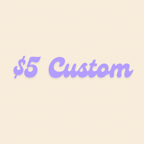 Custom Sticker *ONLY purchase if design finalized with us * Thank you!