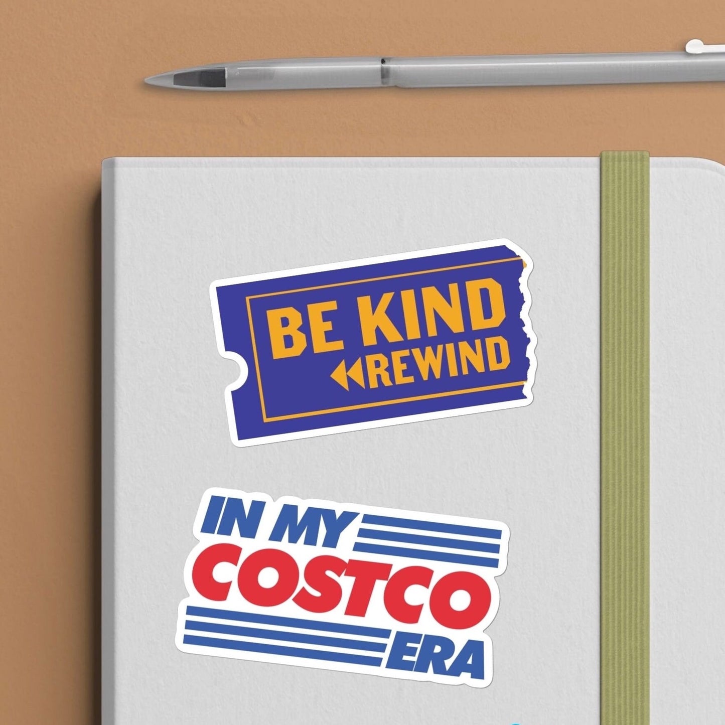 Be kind rewind blockbuster theme sticker - nostaglic, 80’s and 90’s kids, water bottle, laptop, vinyl, weatherproof, meme sticker, nostalgia