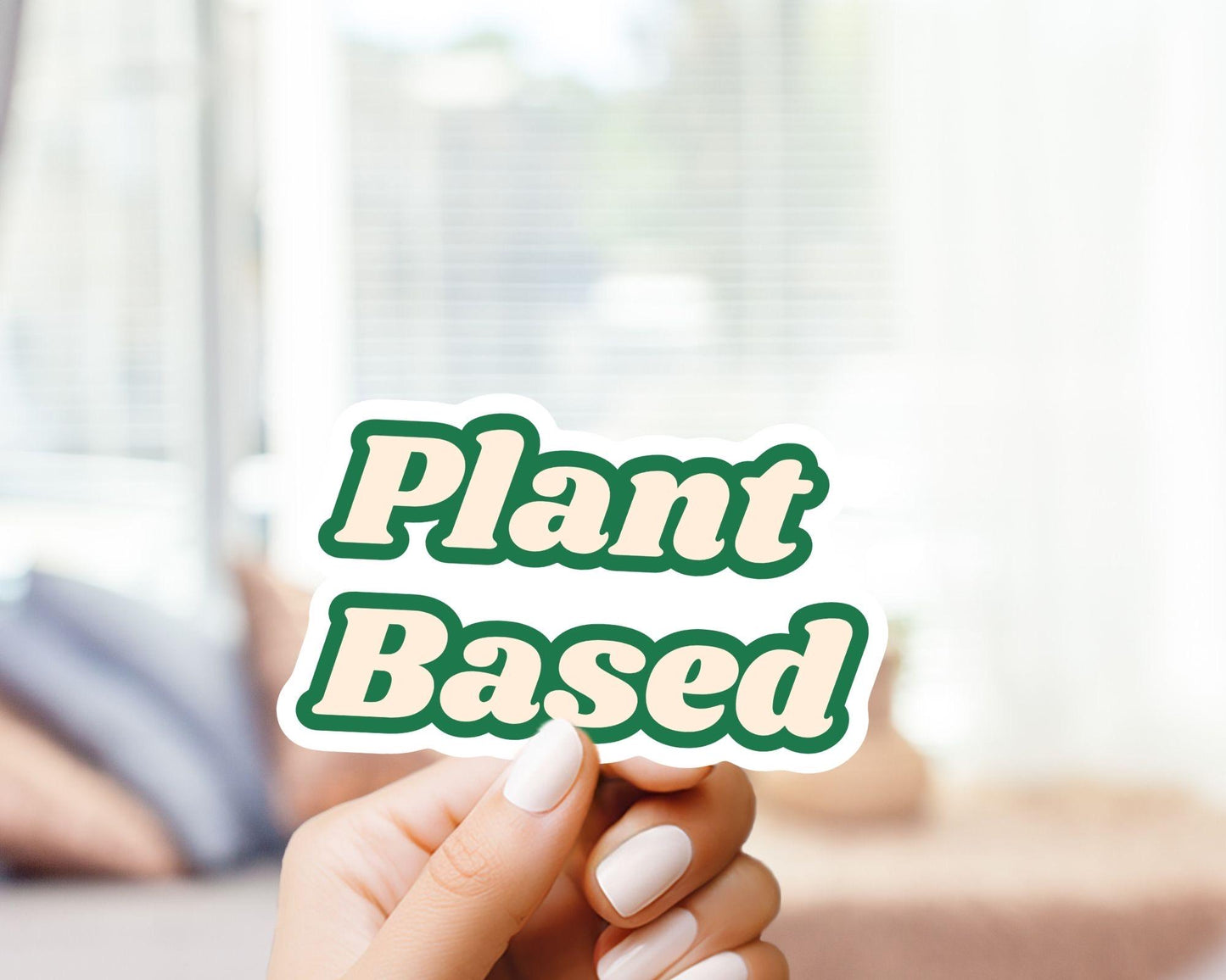 Plant Based Weed Support Sticker - Marijuana, Weed, Pothead, Funny Sticker, Gift for Him and Her, Cute, Minimalist, 420 Friendly, Funny