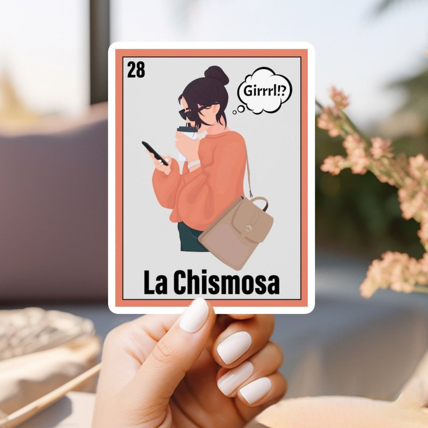 La chismosa bingo card sticker | latina | latinx | mexican bingo | mexican culture | gift idea | gift for her | chismosa | gossip