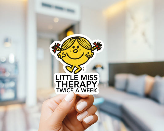 Little miss mental health sticker, funny stickers, vinyl stickers, laptop sticker, weatherproof, gift ideas, mental heath awareness