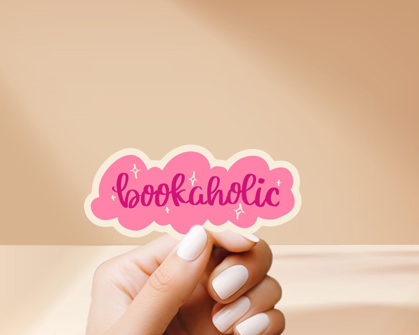 Bookaholic Book Lovers Sticker - Perfect for Readers, weatherproof for laptop, water bottle, skateboard, car, hardhat, phone case